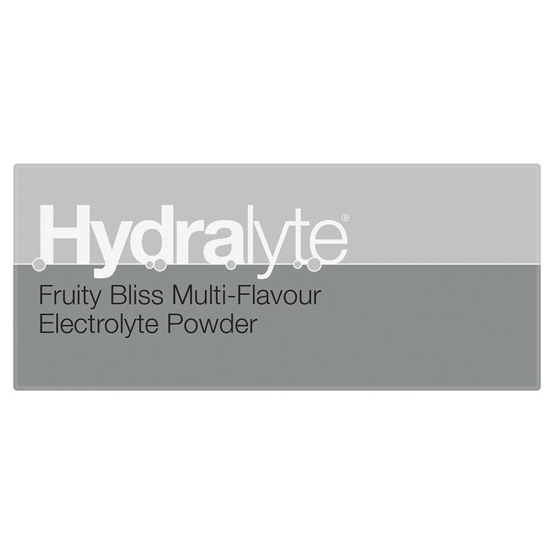 Hydralyte Electrolyte Fruity Bliss Multi Flavour Sachets 24 Value Pack