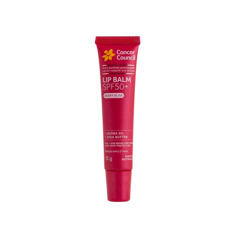 Cancer Council Lip Balm SPF50+ Berry Bliss 15g