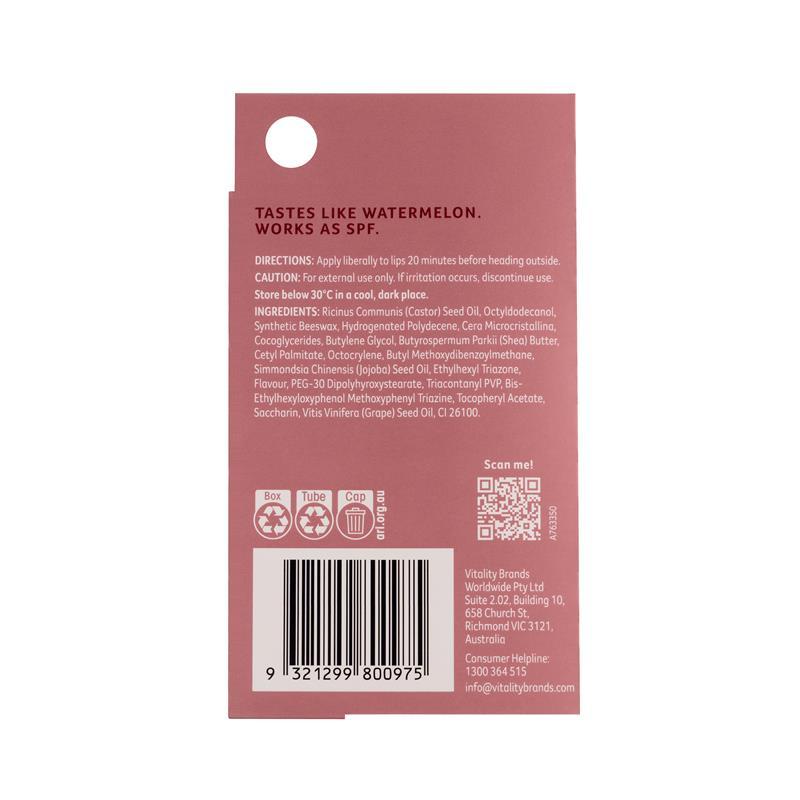 Cancer Council Lip Balm SPF50+ Watermelon Glow 15g