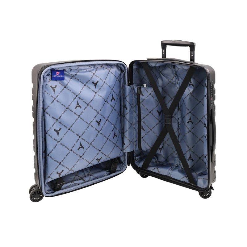 Pierre Cardin 54cm CABIN Hard Shell Suitcase Black