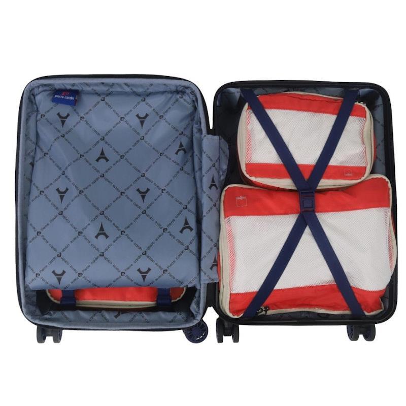 Pierre Cardin 54cm CABIN Hard Shell Suitcase Blue