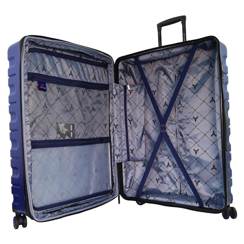 Pierre Cardin 70cm MEDIUM Hard Shell Suitcase Blue