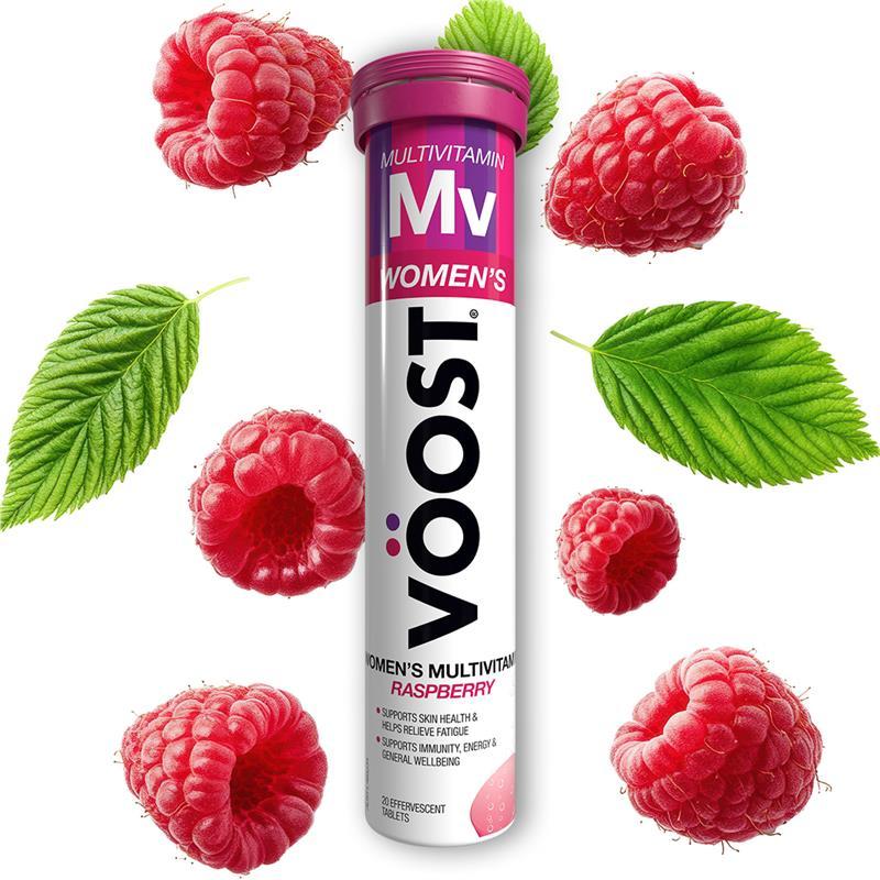 Voost Womens Multivitamin Raspberry Effervescent Tablets 20 Pack
