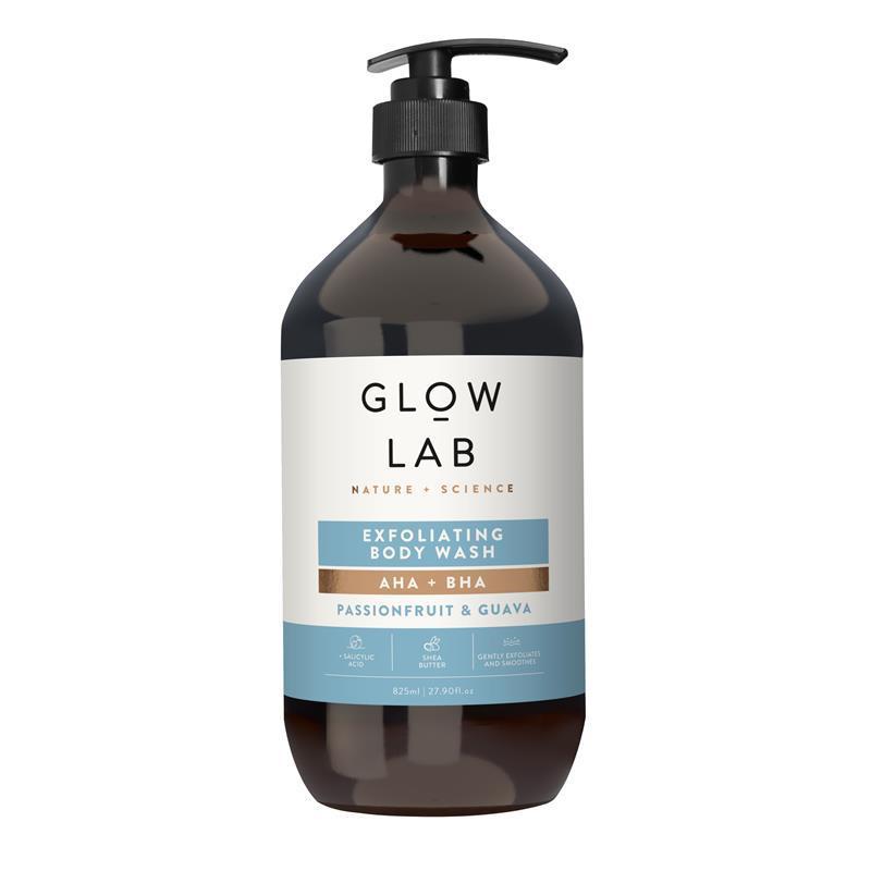 Glow Lab AHA + BHA Passionfruit & Guava Body Wash 825ml