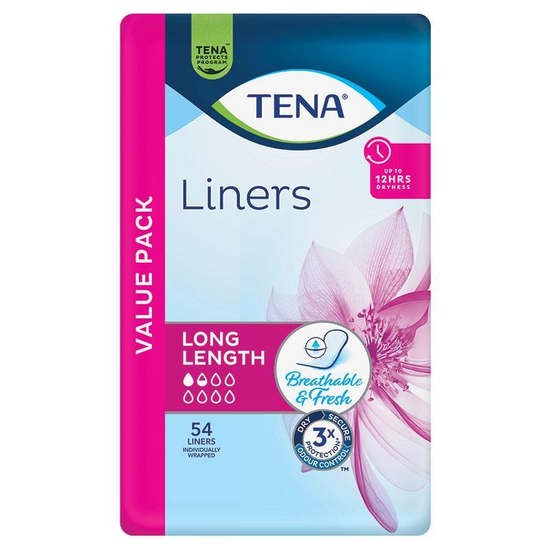 Tena Liner Long Length 54 Pack