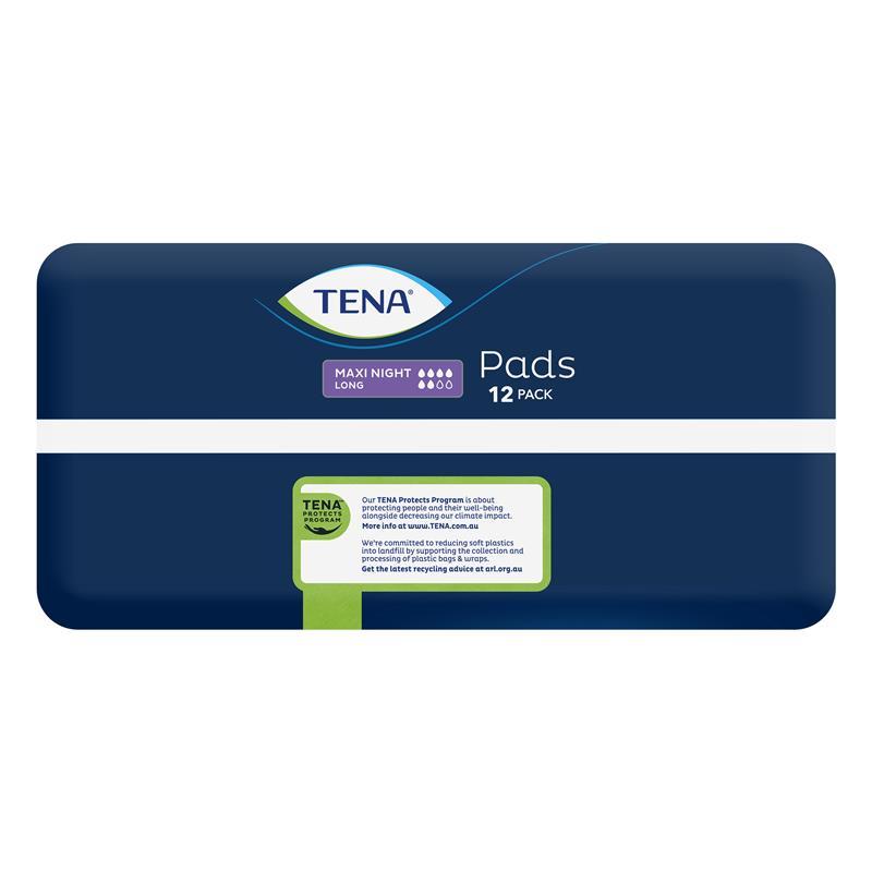 Tena Pad Maxi Night Wide Long 12 Pack