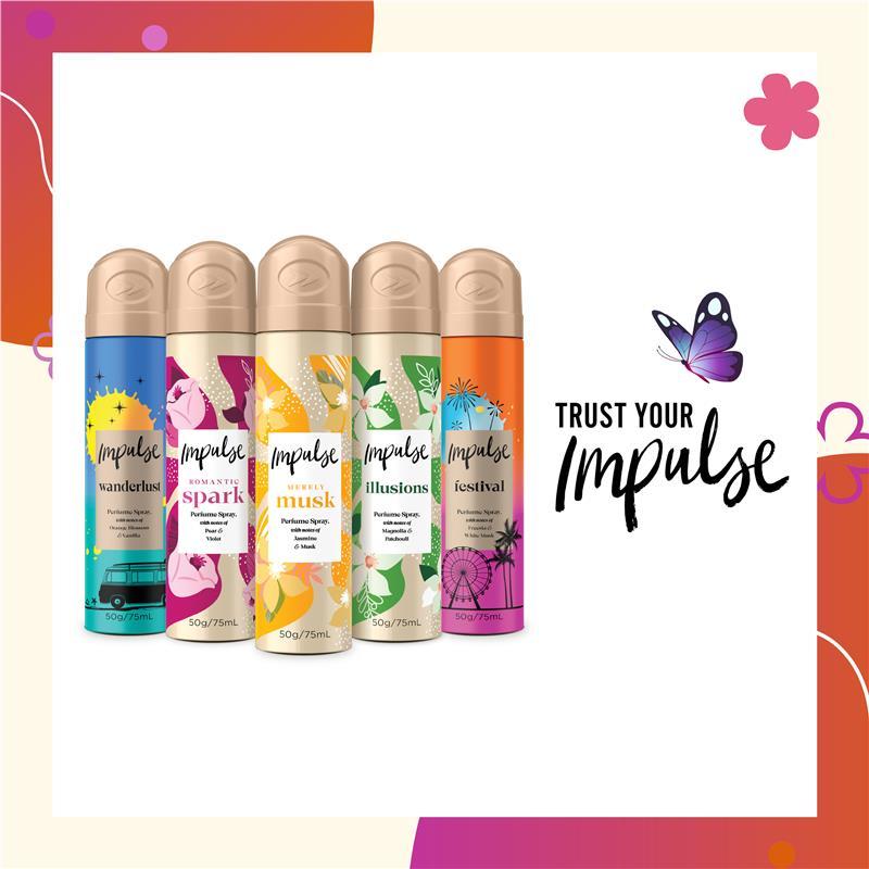 Impulse Body Spray Festival 75ml
