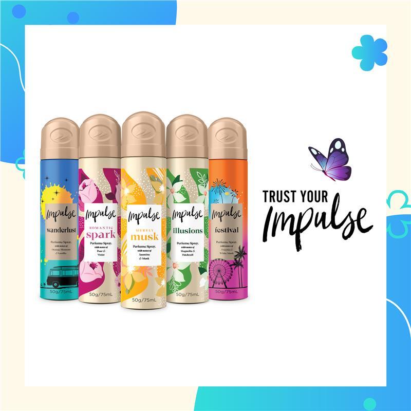 Impulse Body Spray Wanderlust 75ml