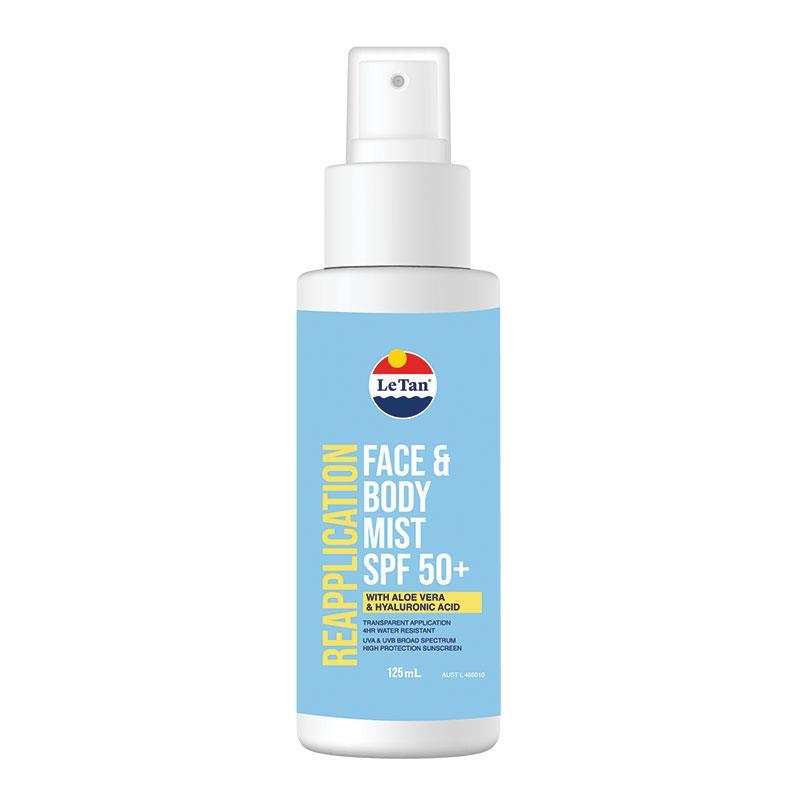 Le Tan Reapplication Face & Body Mist SPF 50+