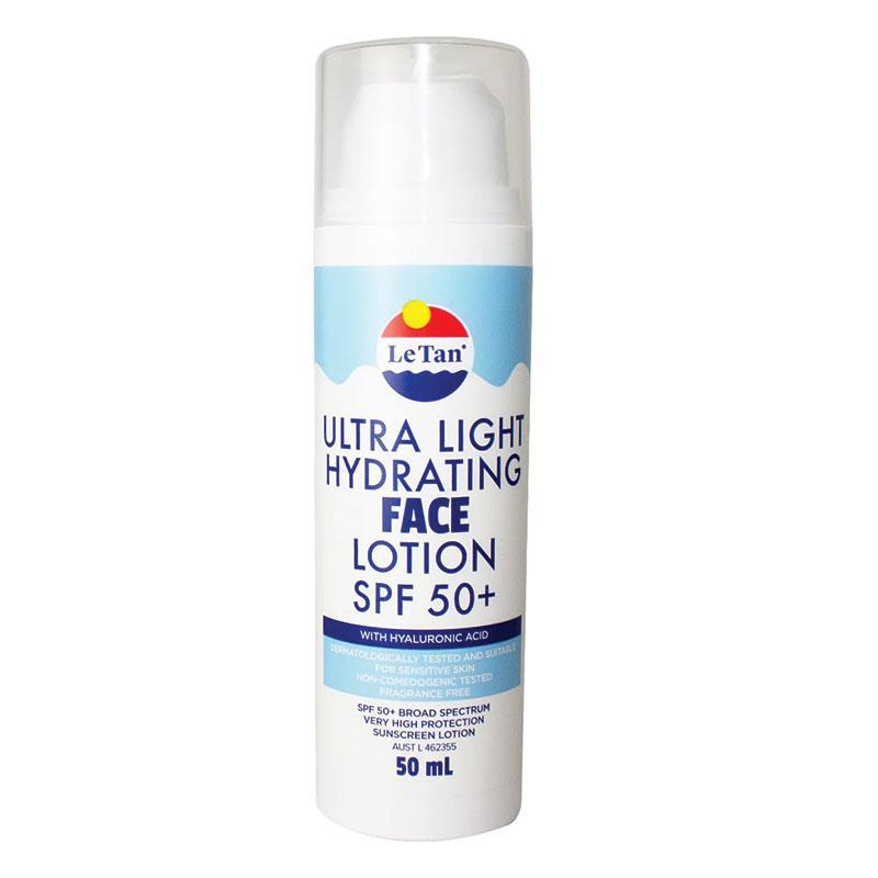 Le Tan Ultra Light Hydrating Face Lotion SPF 50+