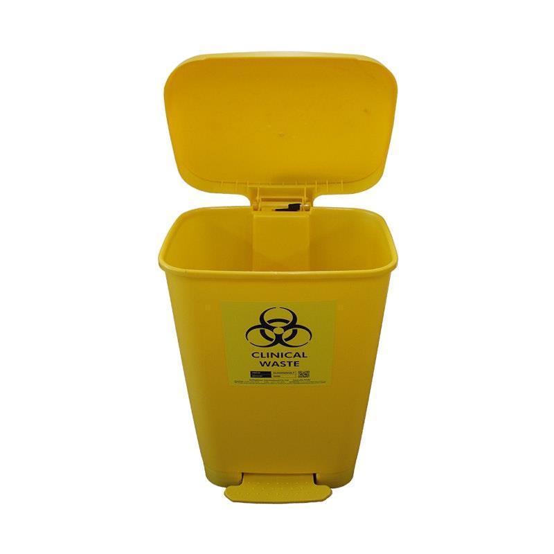 Livingstone Clinical Biohazard Waste Bin Foot Pedal Yellow 30L
