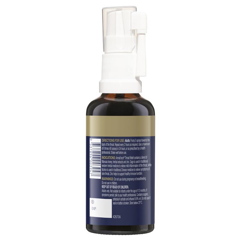 Bioceuticals ArmaForce Throat Relief New Formula 50ml Spray