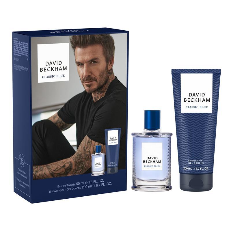 David Beckham Classic Blue Eau de Toilette 50ml + Shower Gel 2 Piece Set