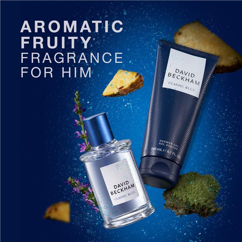 David Beckham Classic Blue Eau de Toilette 50ml + Shower Gel 2 Piece Set