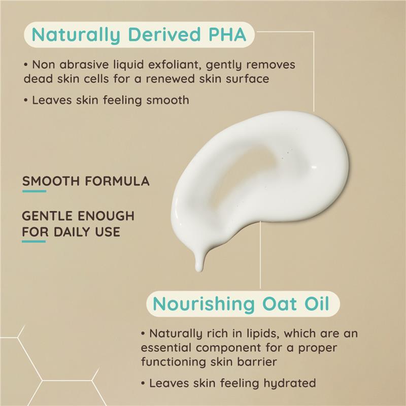 Aveeno Face Calm and Restore Gentle PHA Exfoliating Cleanser 150ml