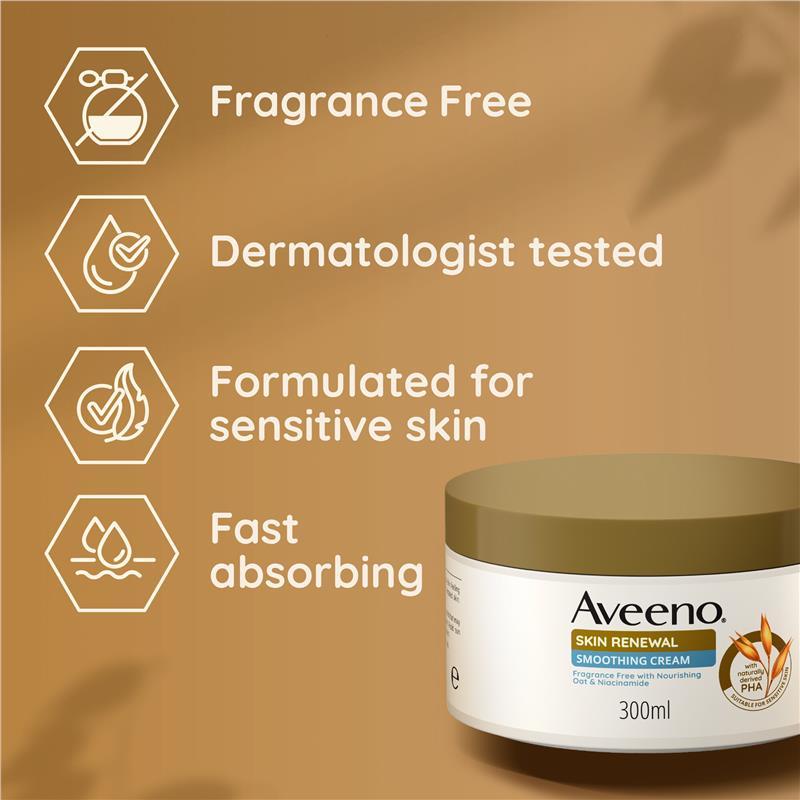 Aveeno Skin Renewal Smoothing Cream 300g