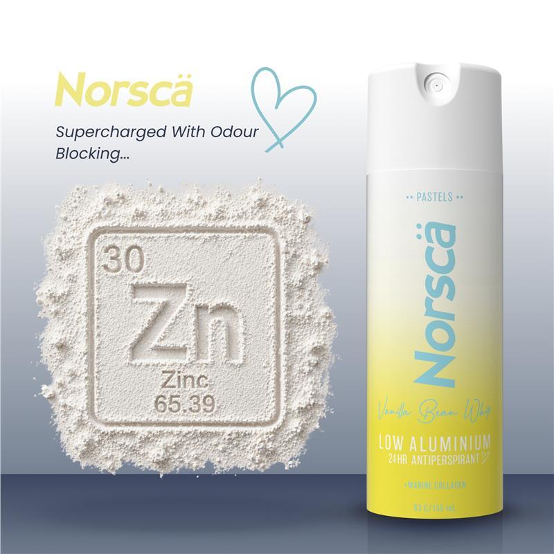 Norsca Pastels Antiperspirant Deodorant Vanilla Bean Whip 155ml