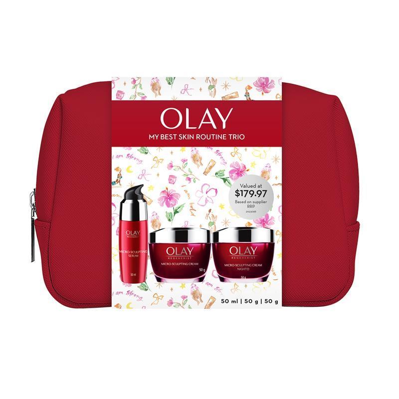Olay RG MSC Cream 50G + Night Cream 50G + Serum 50ml Gift Set