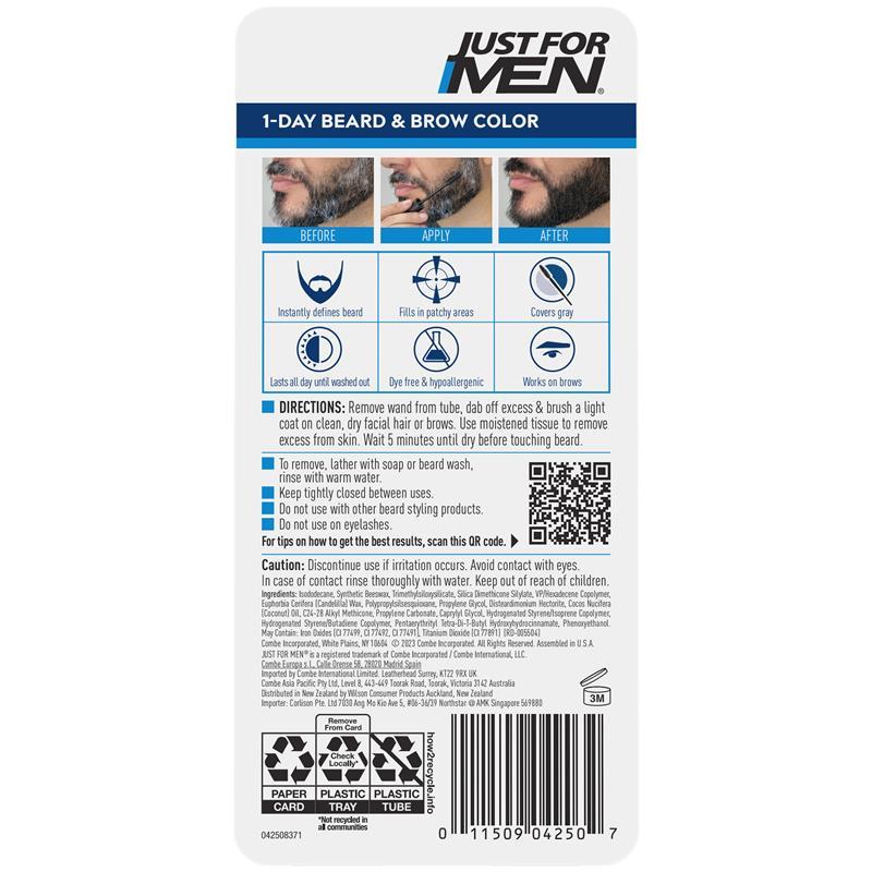Just For Men Beard & Brow Gel Black
