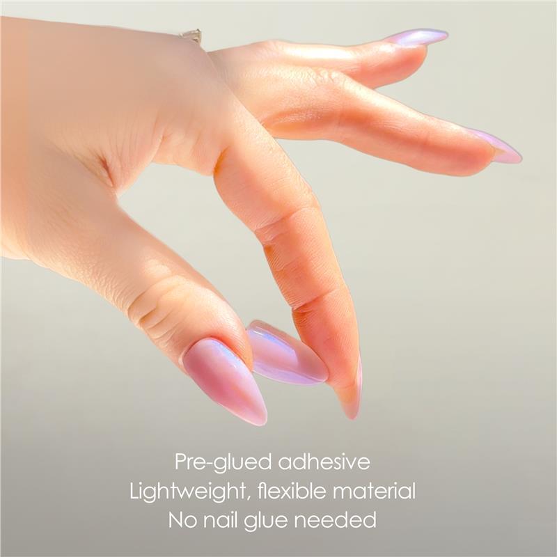 Glam By Manicare Glam Ready Pre-Glued Nails Pretty Purple