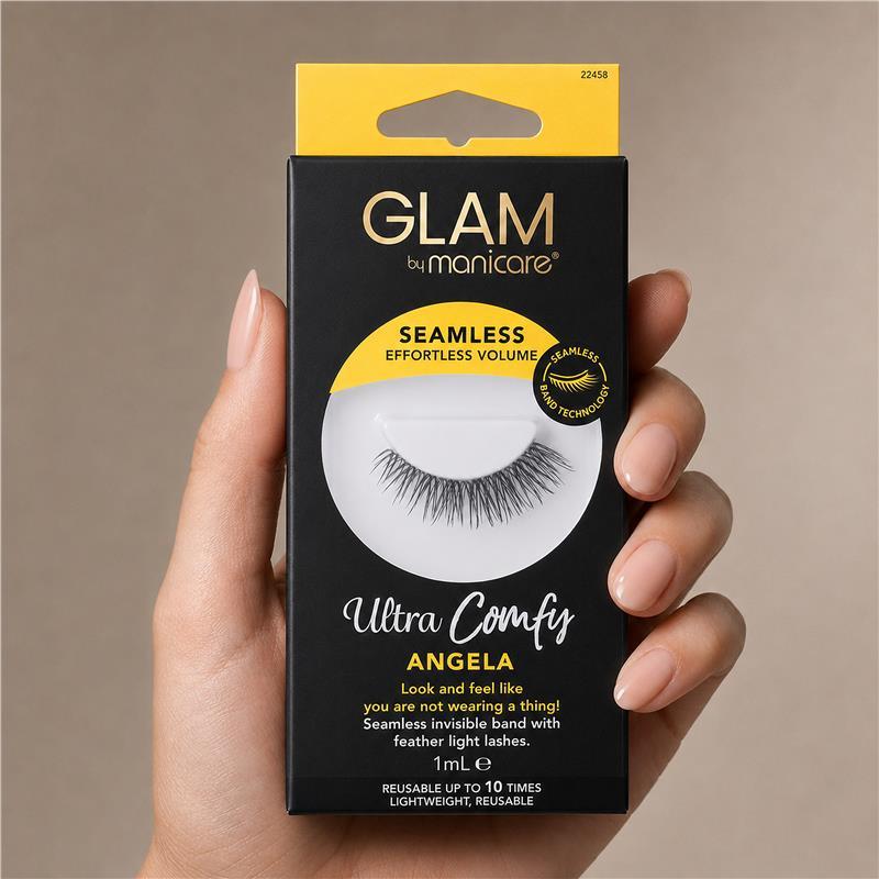 Glam By Manicare Angela Ultra Comfy Seamless Lashes 22458