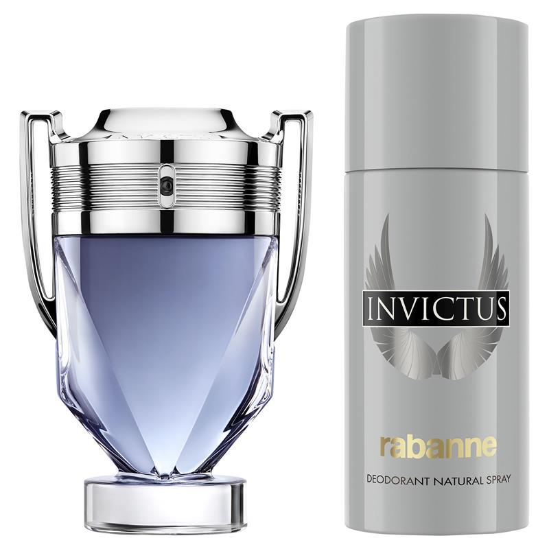 Paco Rabanne Invictus Eau de Toilette 100ml + Deodorant Spray 2 Piece Set 2025