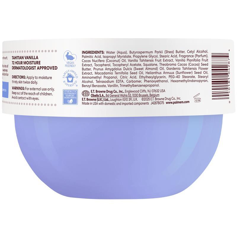 Palmers Tahitian Vanilla Whipped Body Cream 250g