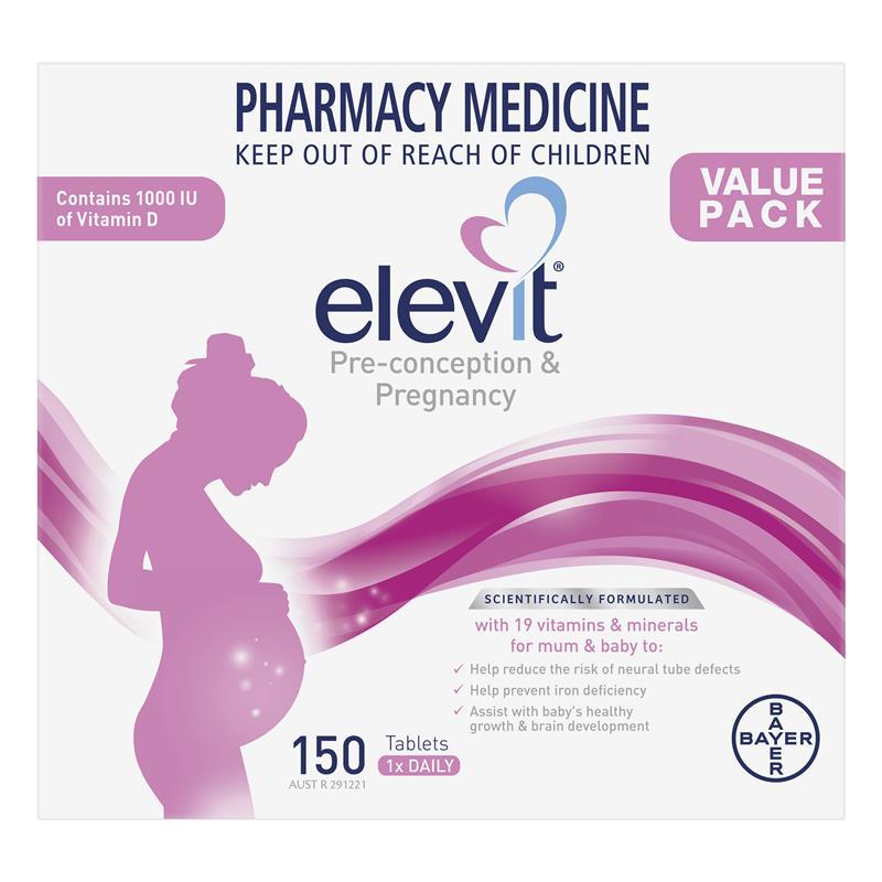 Elevit Pre-conception & Pregnancy 150 Tablets Exclusive Size
