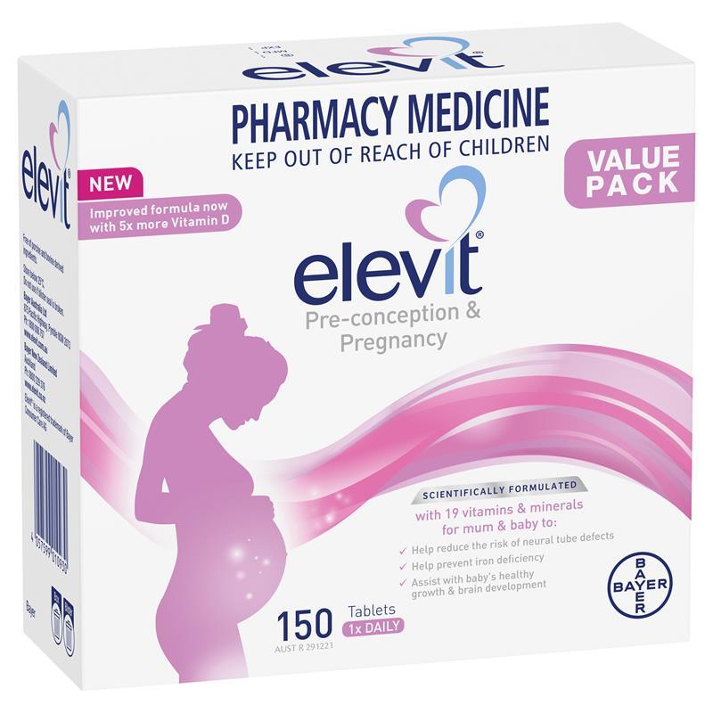 Elevit Pre-conception & Pregnancy 150 Tablets Exclusive Size