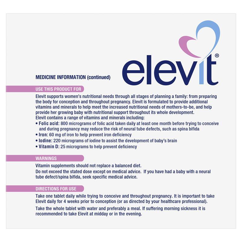 Elevit Pre-conception & Pregnancy 150 Tablets Exclusive Size