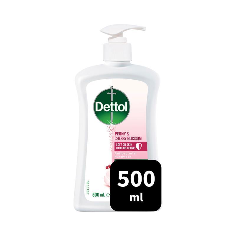 Dettol Antibacterial Liquid Hand Wash Peony & Cherry Blossom 500ml