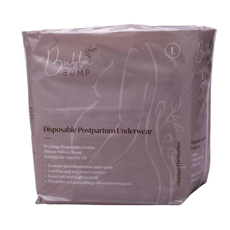 Bubba Bump Disposable Postpartum Underwear Large 8 Pack
