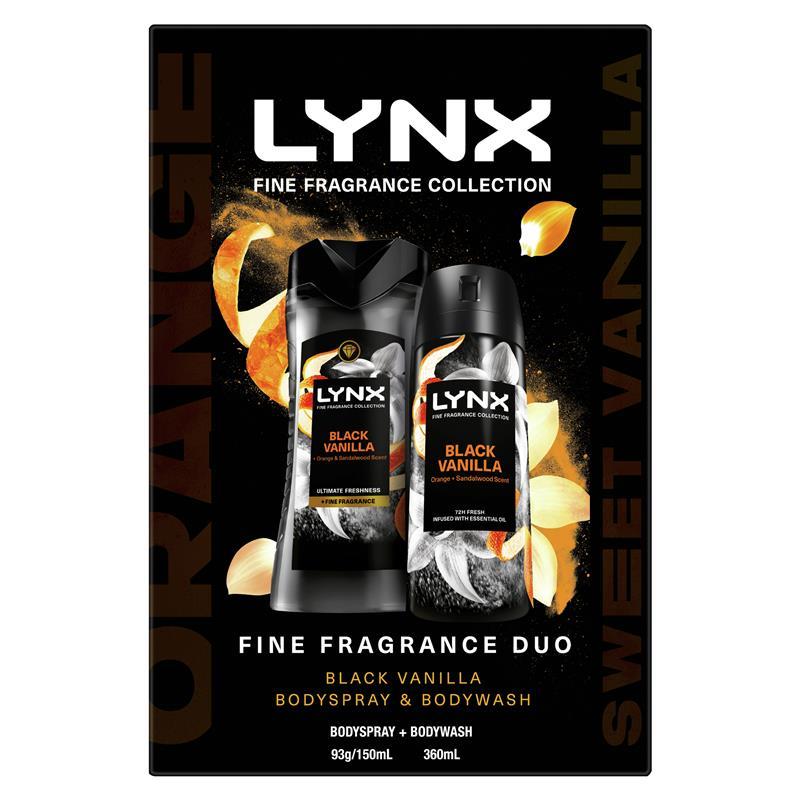Lynx Fine Fragrance Duo Black Vanilla Gift Set