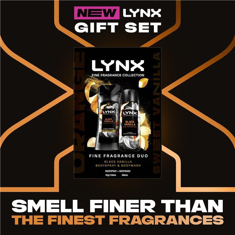 Lynx Fine Fragrance Duo Black Vanilla Gift Set