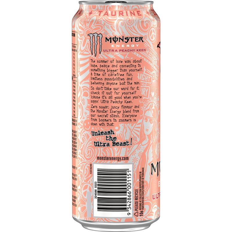 Monster Ultra Peachy Keen 500ml