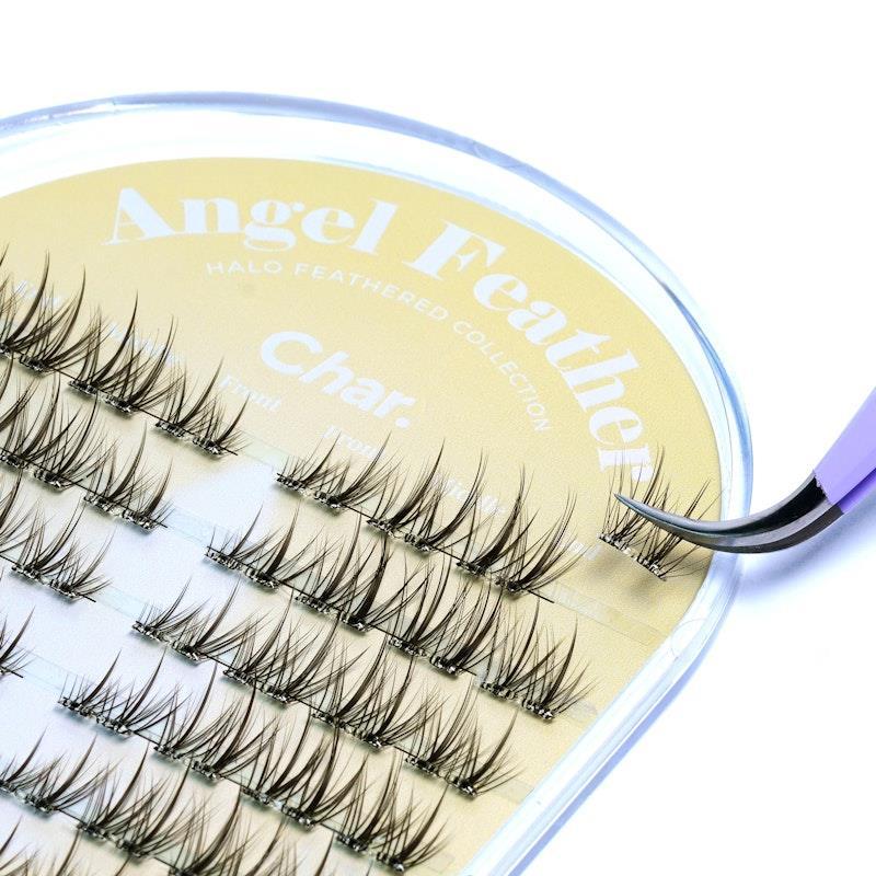 Char Halo Feathered Angel Feather Lashes 64 Pieces