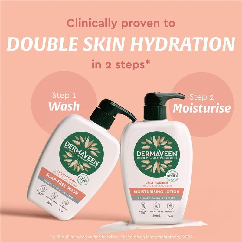 DermaVeen Daily Nourish Moisturising Lotion 500ml