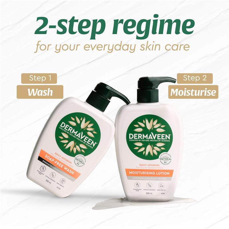 DermaVeen Daily Nourish Moisturising Lotion 500ml