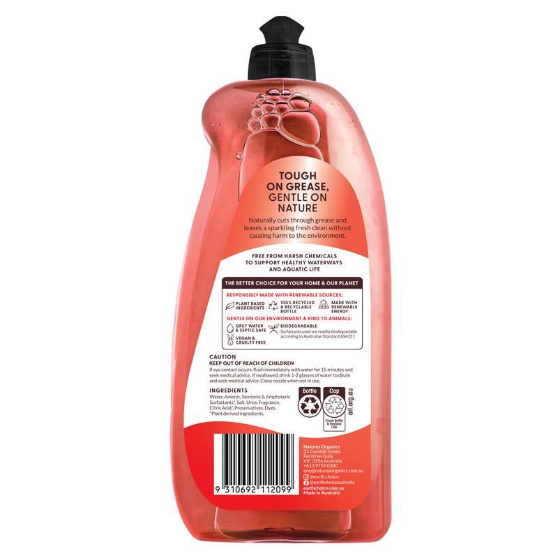 Earth Choice Dishwash Concentrate Red Apple 900ml