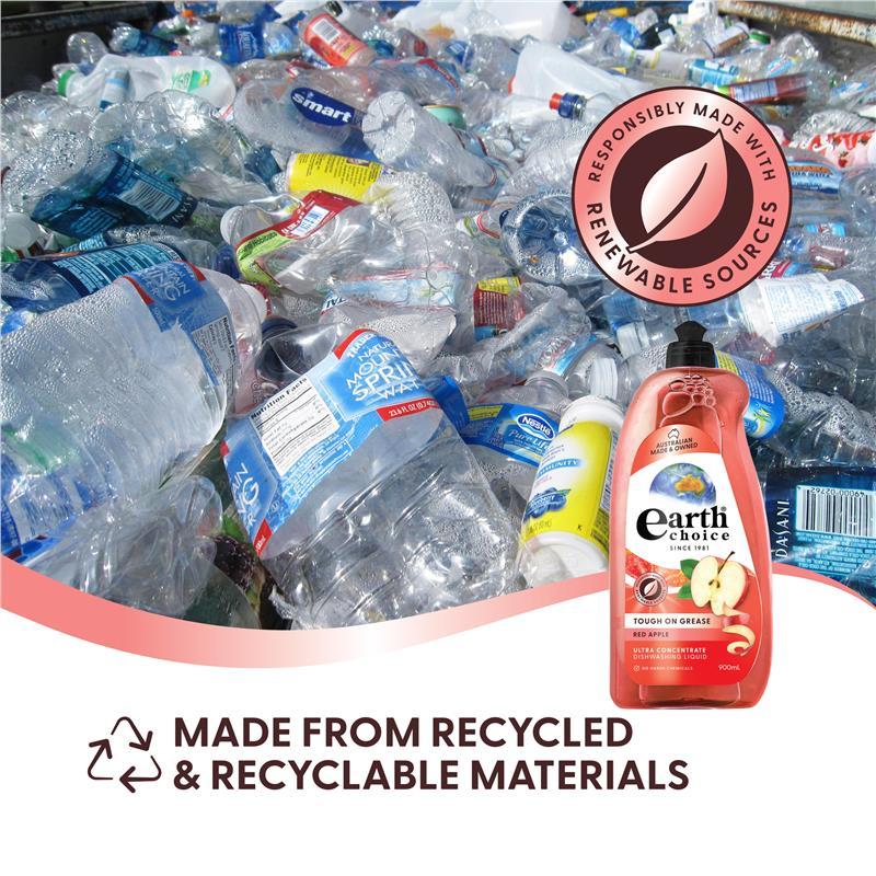 Earth Choice Dishwash Concentrate Red Apple 900ml