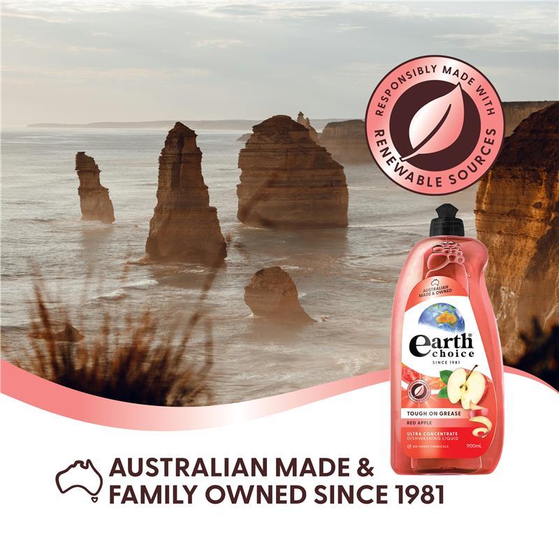 Earth Choice Dishwash Concentrate Red Apple 900ml