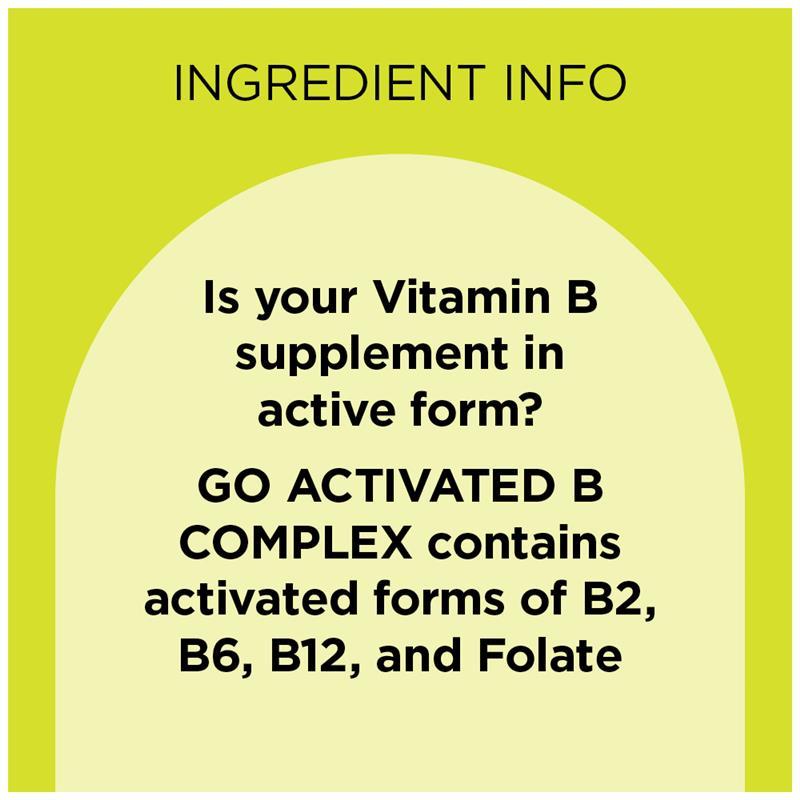 GO Healthy Activated B Complex 60 Hard Capsules