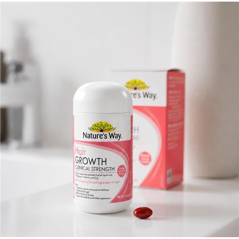 Nature's Way Hair Growth Clinical Strength 40 Capsules