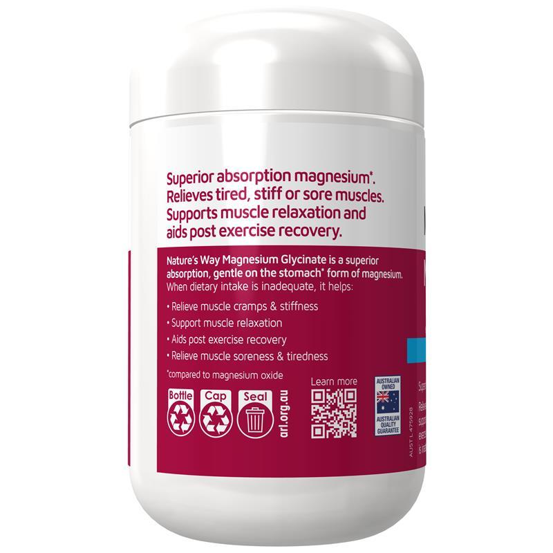 Nature's Way Magnesium Glycinate 130 Tablets