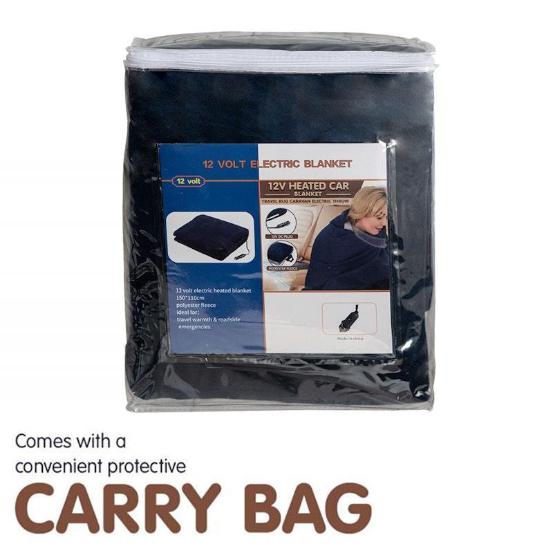 Laura Hill Heated Electric Car Blanket Blue