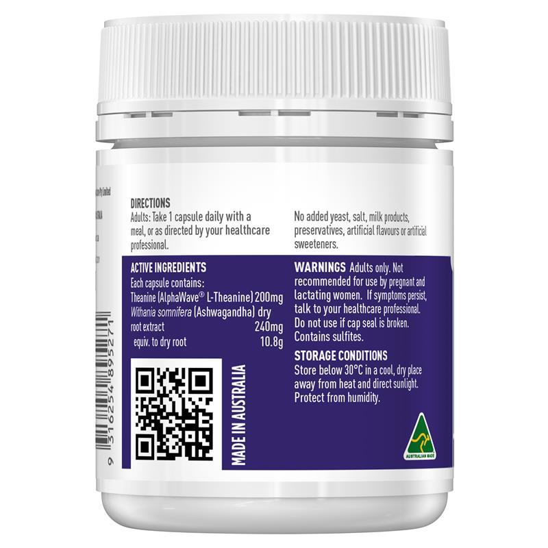 Healthy Care L-Theanine + Ashwagandha 60 Capsules