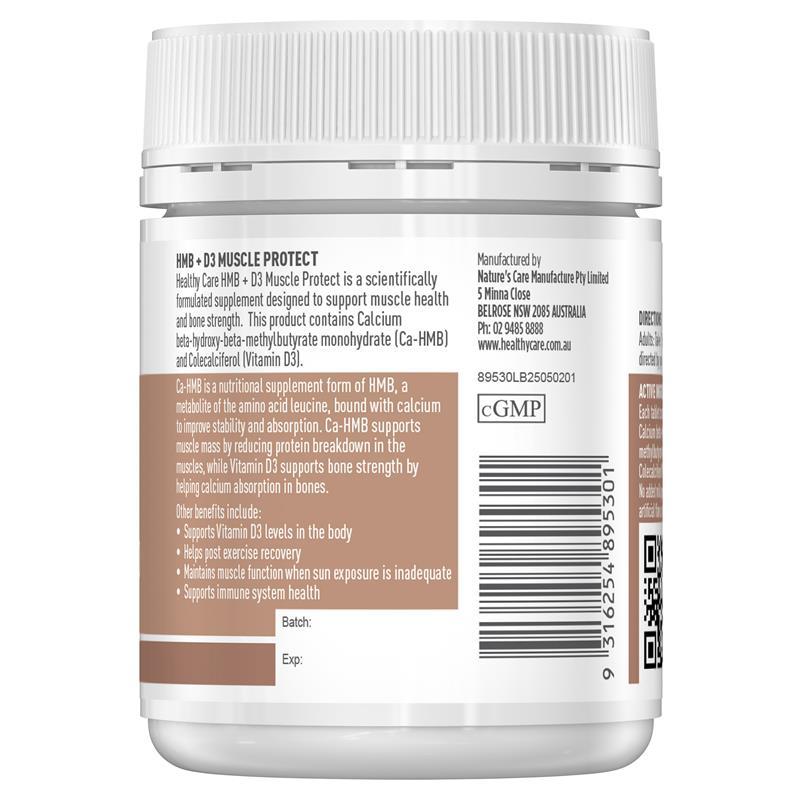 Healthy Care HMB + D3 Muscle Protect 60 Tablets
