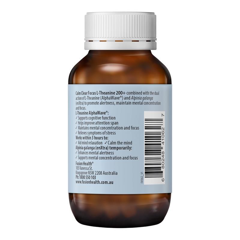 Fusion Calm Clear Focus L-Theanine 200 + 30 Tablets