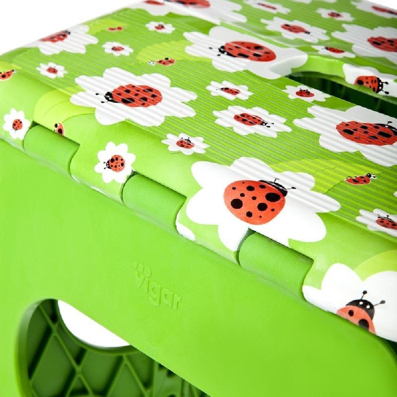 Vigar Folding Stool - Ladybug 32cm 1Unit