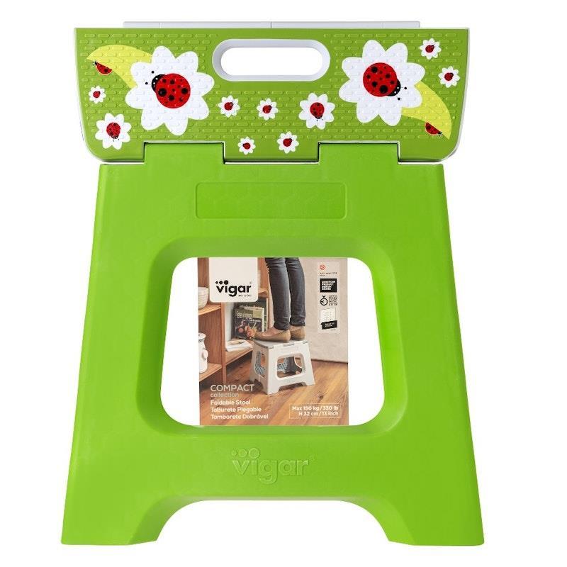 Vigar Folding Stool - Ladybug 32cm 1Unit
